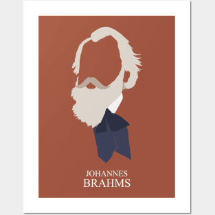 Johannes Brahms - Minimalist Portrait Posters and Art